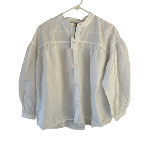 AE77 American Eagle Women’s White Boho Blouse - Picture 1 of 5
